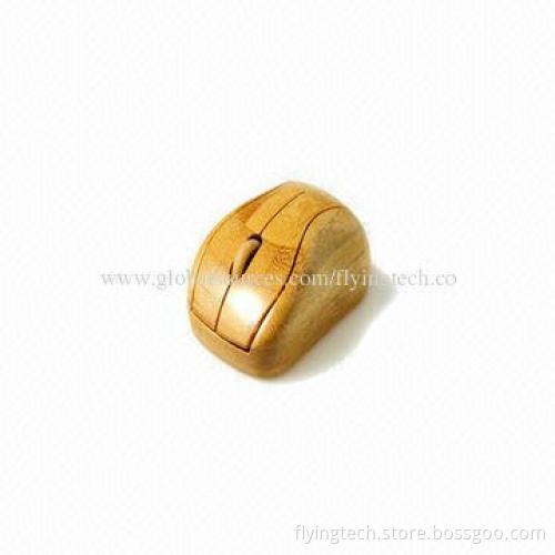 Hot Selling Natural Green Bamboo Wireless Mouse, Eco-friendly, Factory